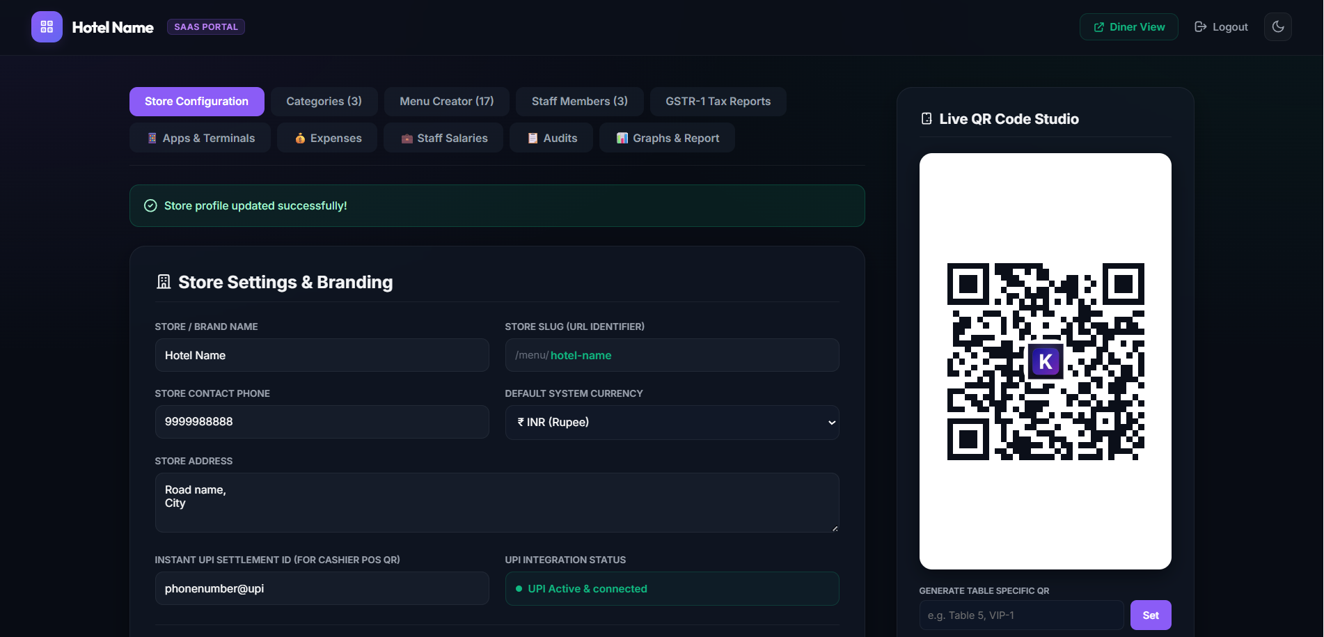Merchant Dashboard